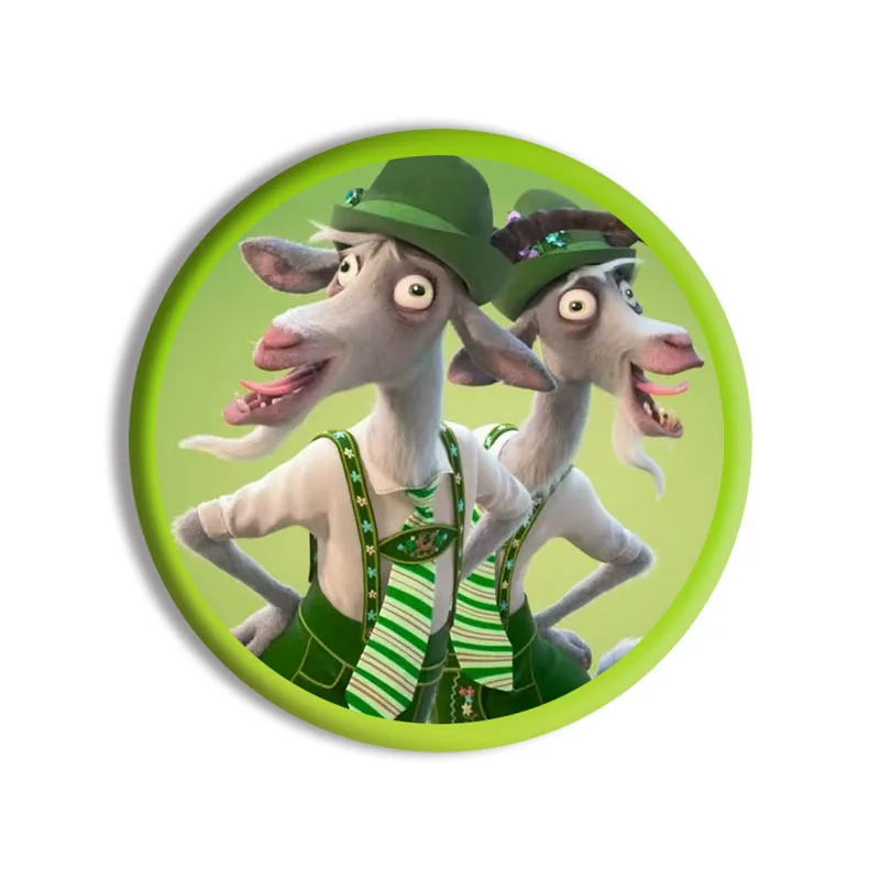 58 مللي متر ديزني Zootopia 2 المعادن المينا بروش شارات على ظهره الملابس التلبيب الستر الجينز اكسسوارات الديكور بطاقة هدية #3