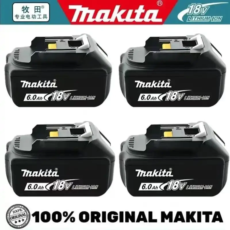 Original Makita 6Ah/5Ah for Makita 18V Battery BL1830B BL1850B BL1850 BL1840 BL1860 BL1815 Replacement Lithium Battery