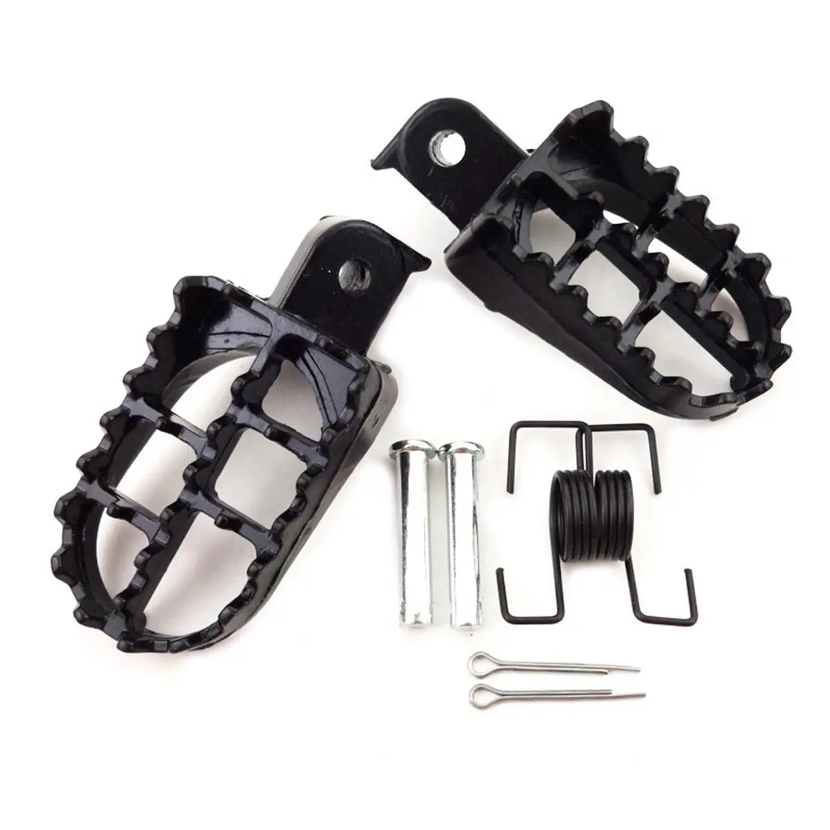 For Honda CRF 50/ 70/ 80/ 100 XR50 XR70 Brake Motorcycle Footrest Racing Pedals Replacement Folding Black Aluminum