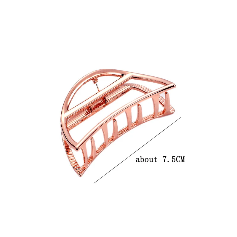 Multi Style Gold Metal Hair Claw Clips Hollow Geometric Butterfly Jaw Clips Strong Hold Non Slip Hair Crab Clamp for Women Thick