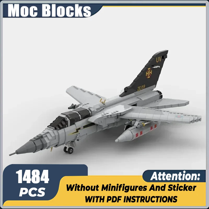 Moc Building Bricks Military Fighter Model 1:35 Panavia Tornado ADV F.3 Technology Blocks Gifts Christmas Toys DIY Sets Assembly