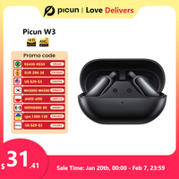 Picun W3 OWS Earphones Wireless 5.4 Gaming Low-Latency 3D Surround Sound Waterproof Sports Ear Hook Bluetooth 5.4 APP ENC HD Mic