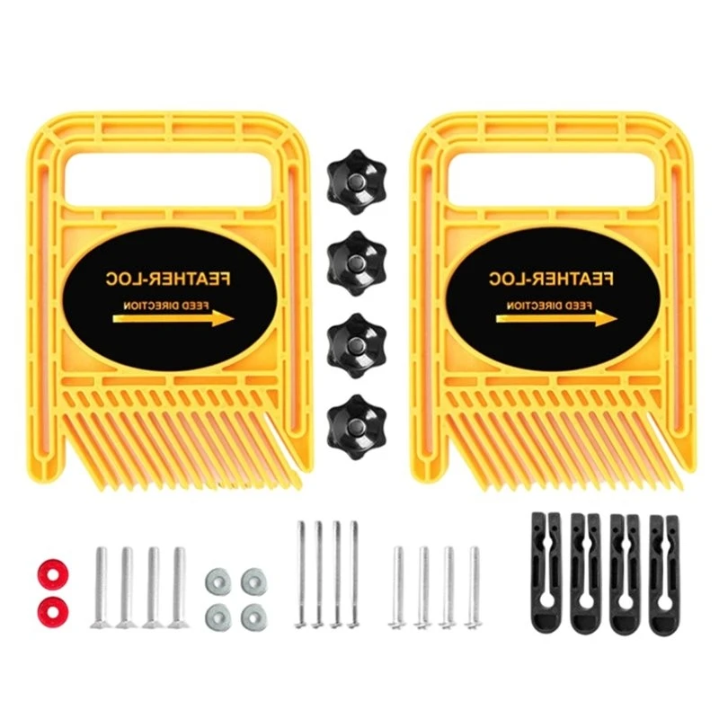 T19C Featherboards For Woodworking Dual Multi-Purpose Feather Loc Board, For Miter Slot, Circular Saw& Engraving Table Tools