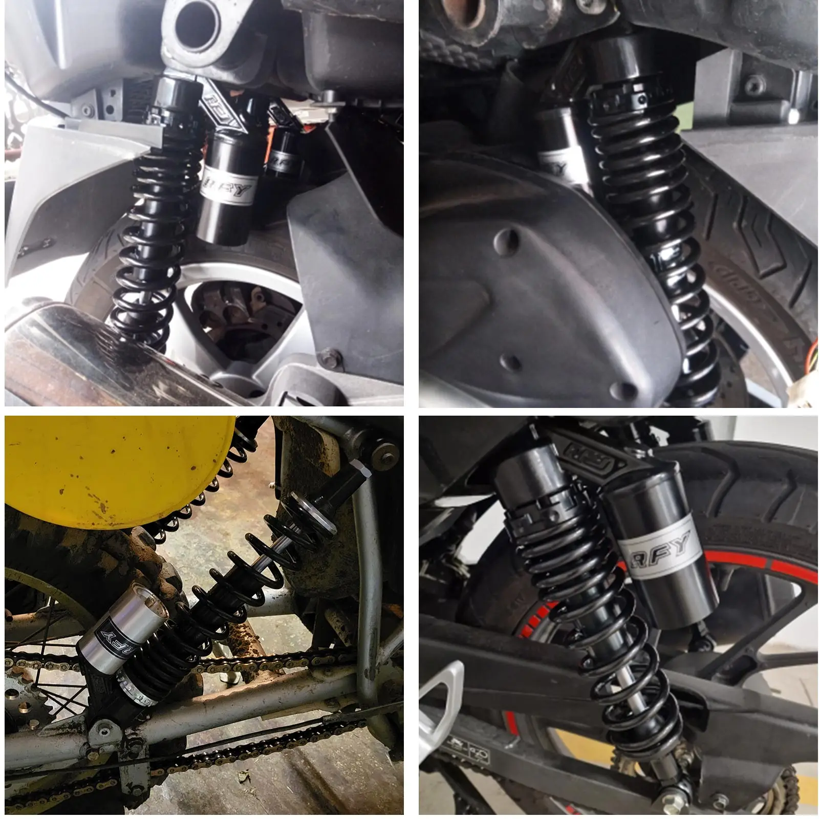 400mm 380mm 360mm 440mm Shock Absorbers Motorcycle Motorcross Moto Accessories Suspensation Protector Bike Dirt Quad Scooter ATV
