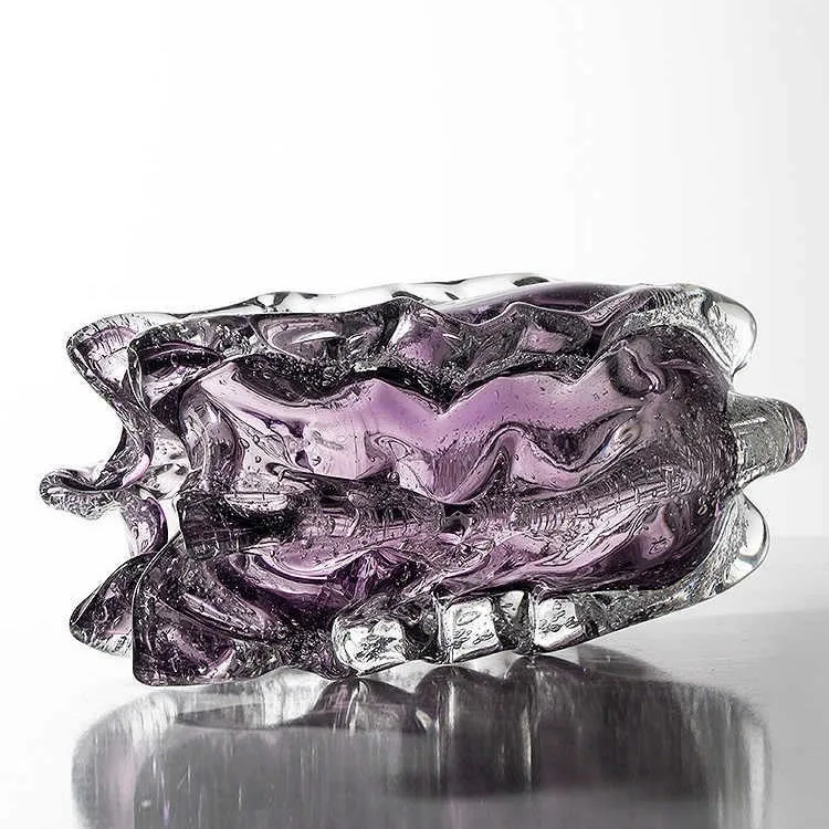 Purple glazed bubble vase creative ornament living room entrance dining table home vase