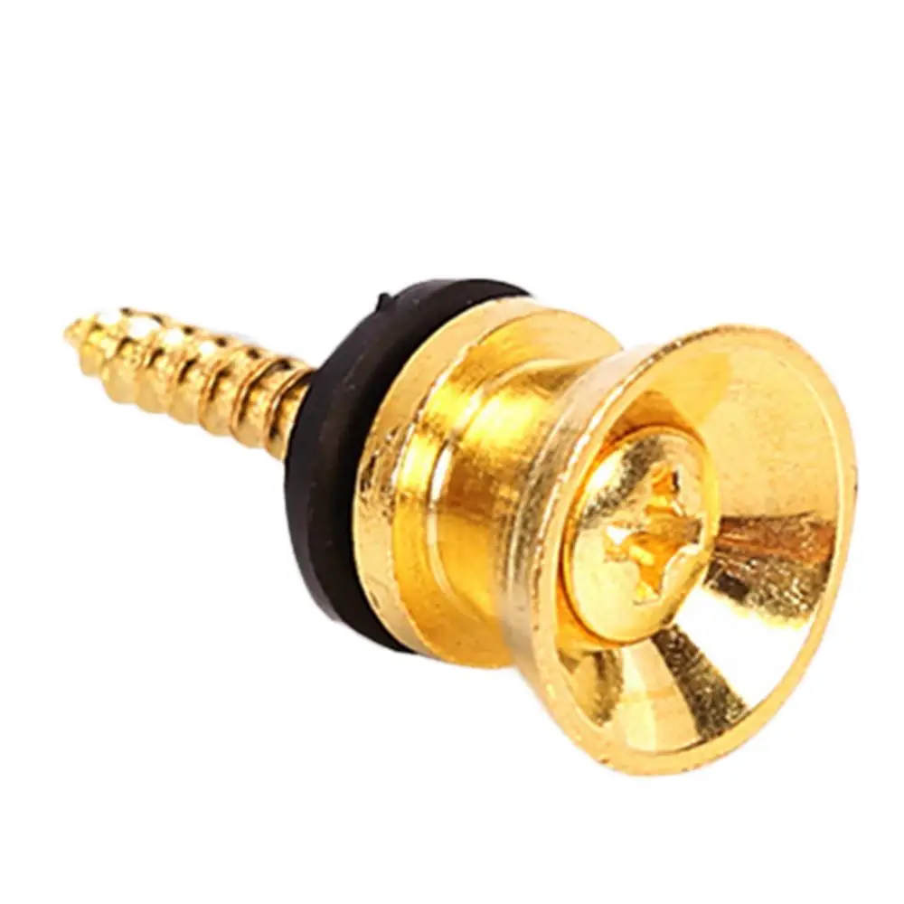 Anti-Skid Strap Lock Button End Pin For Electric Acoustic Bass Guitar Secure Locking Strap End Button Guitar Accessories