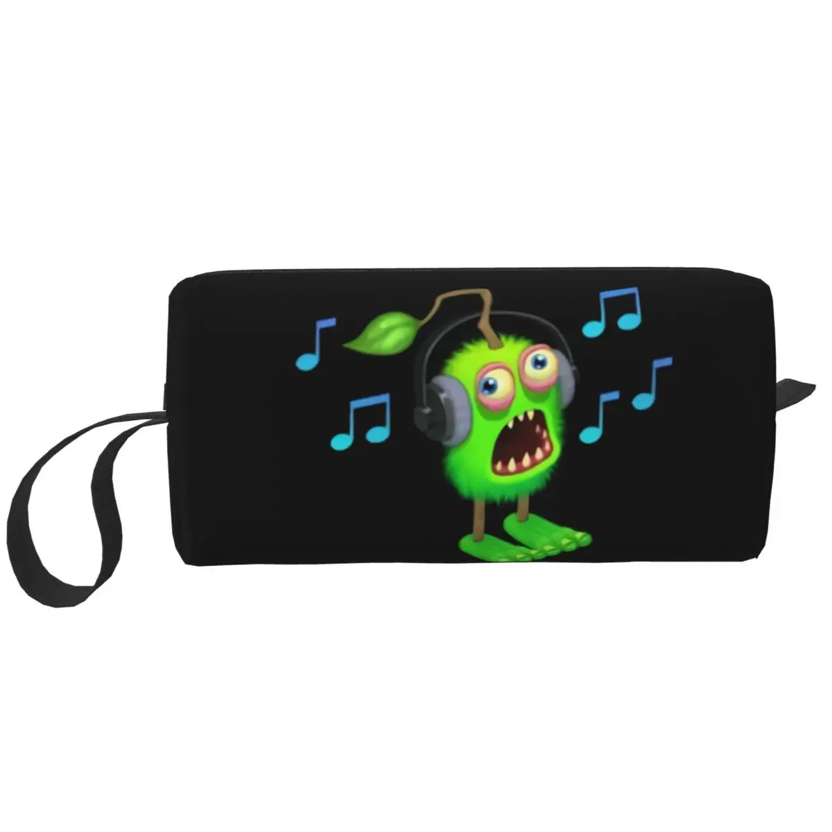 My Singing Monsters Travel Cosmetic Bag for Women Adventure Action Game Makeup Toiletry Organizer Ladies Beauty Storage Dopp Kit