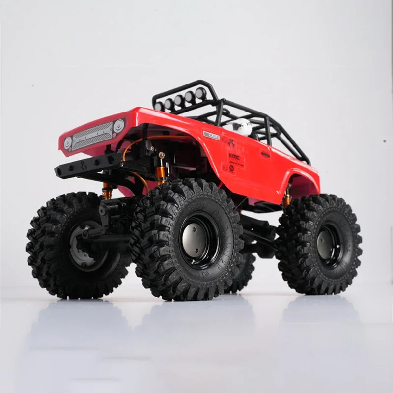 4 قطعة عجلات معدنية سوداء الرجعية مع غطاء محور ل 1/18 RC الزاحف TRX4-M SCX24 FMS ترقية أجزاء