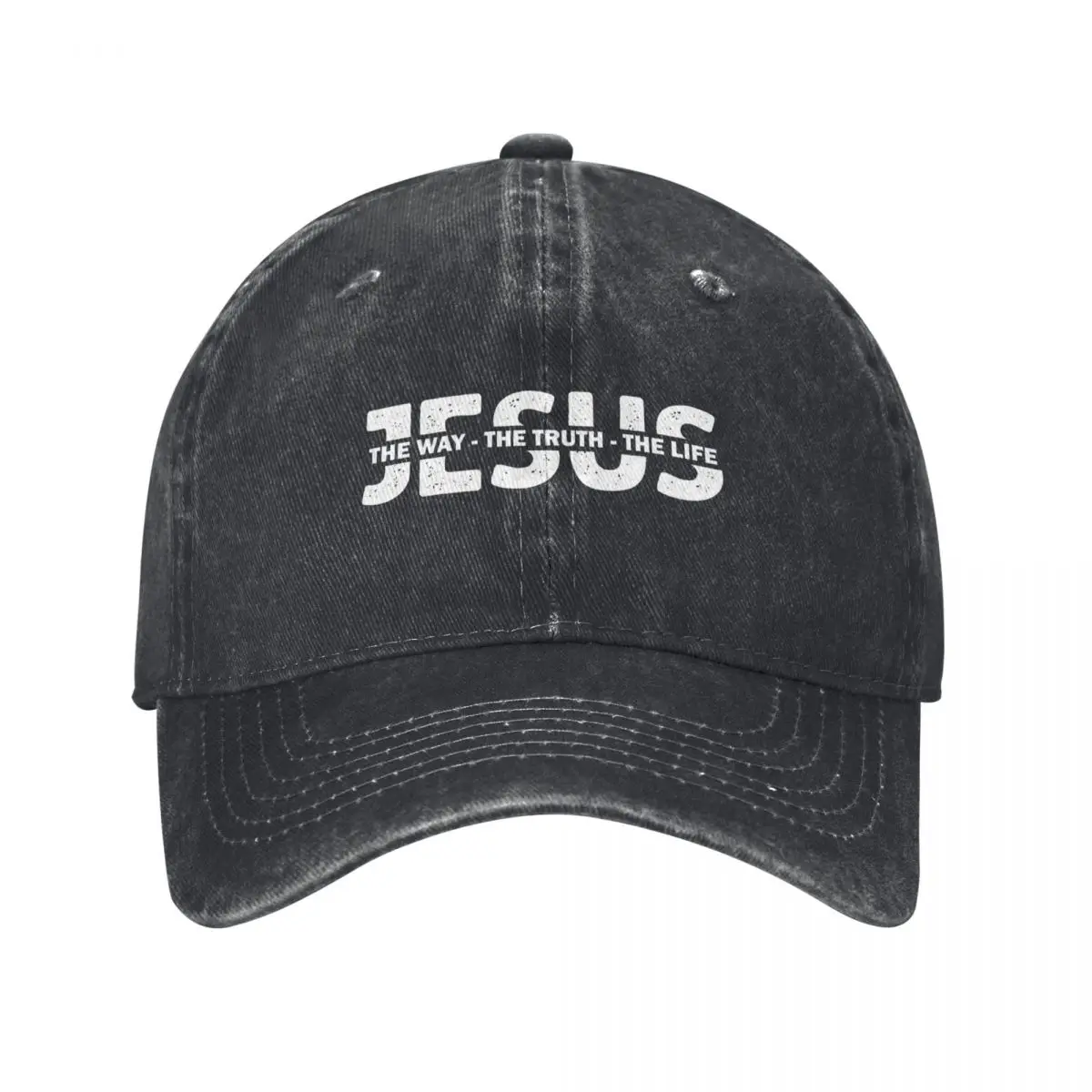 Jesus The Way The Truth The Life Faith Based Christian Bible Verse Baseball Cap derby hat summer hat Hat Beach Caps Male Women's