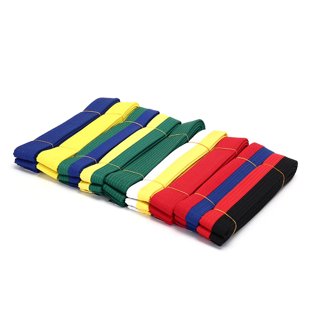 NEW Professional Karate Judo Double Wrap Martial Arts Stripe Sports Belt HOT! Taekwondo Belt