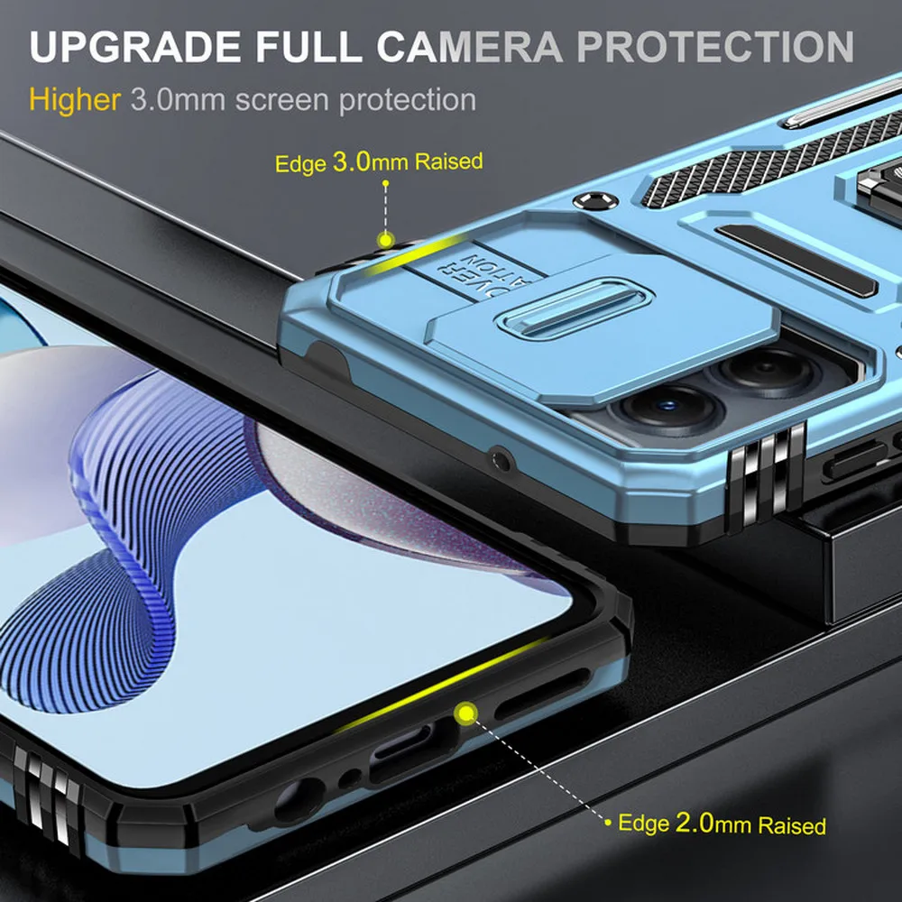 Edge40 Neo 5G Luxury Case For Motorola Edge 40 Neo Camera Slide Protect Bumper Ring Funda Moto Edge 40 30 Lite 30Pro Back Cover