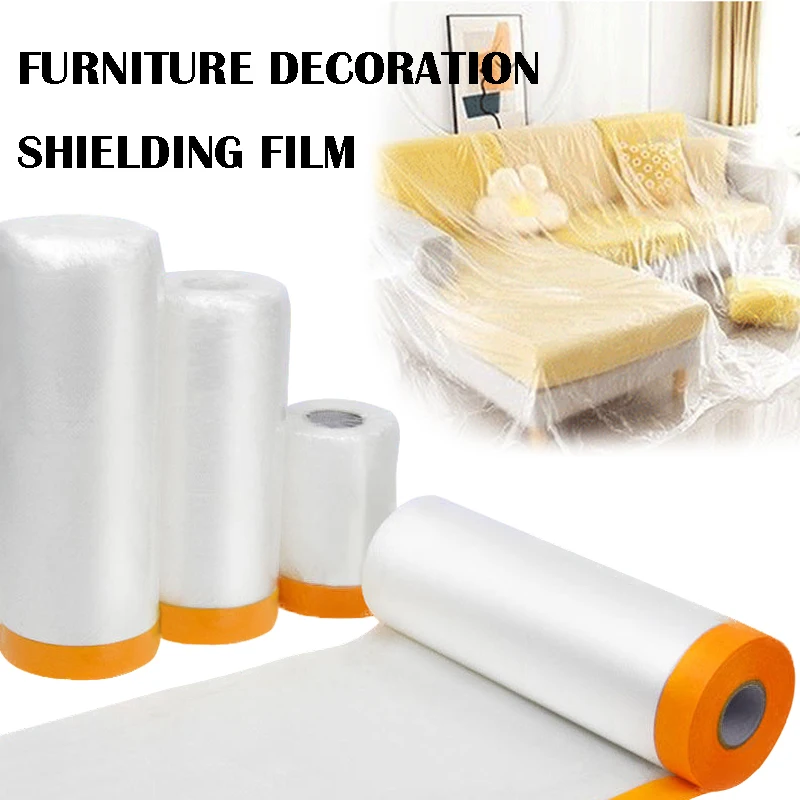 

Car Paint Masking Film Furniture dustproof Protective film Plastic Dropping Cloth Cover for Home Decoration Coating Cover