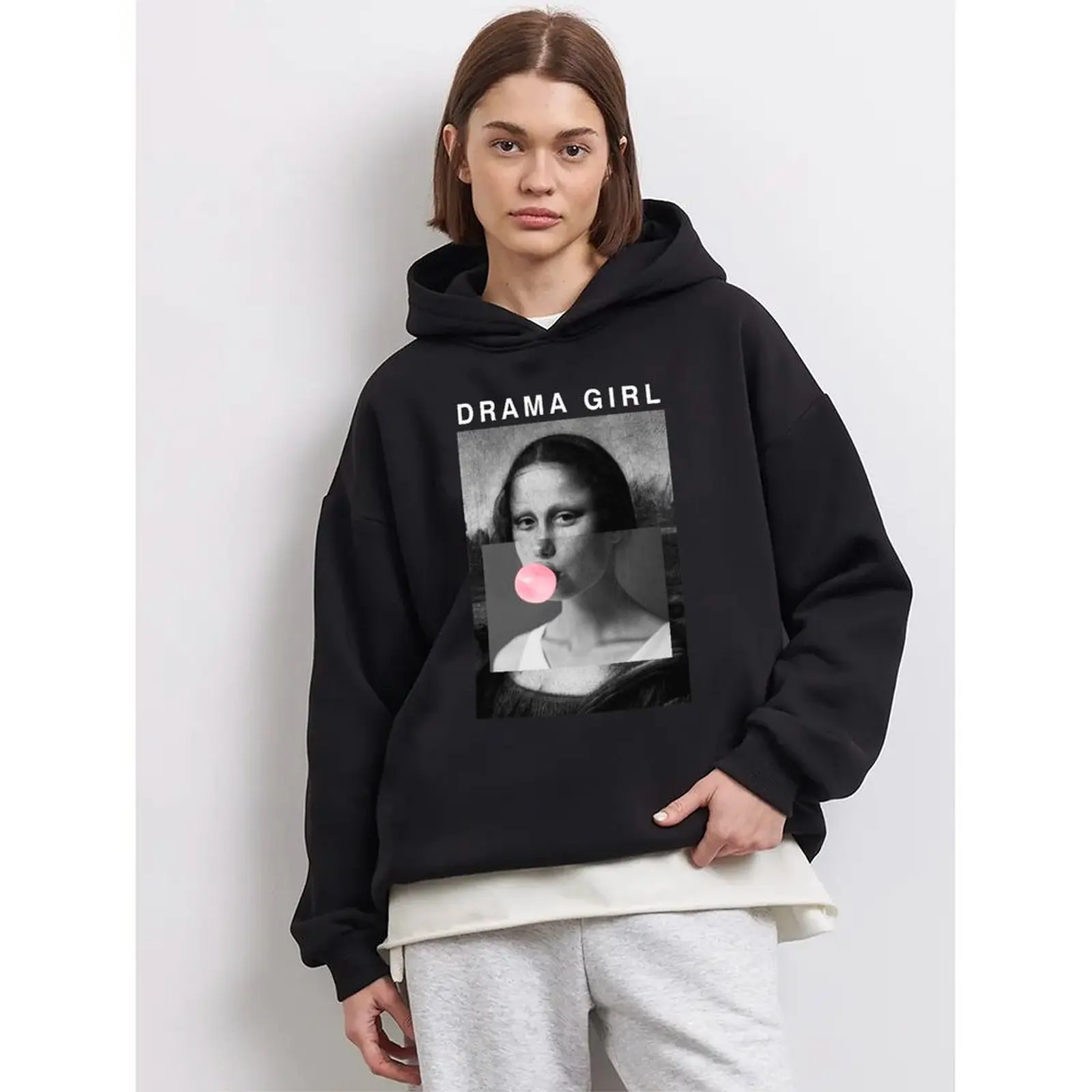 

Women Sweatshirt Hoodies Winter Casual Printed Comfortable Fabric Funny Trendy Long Sleeve Pullovers Autumn Woman Clothes