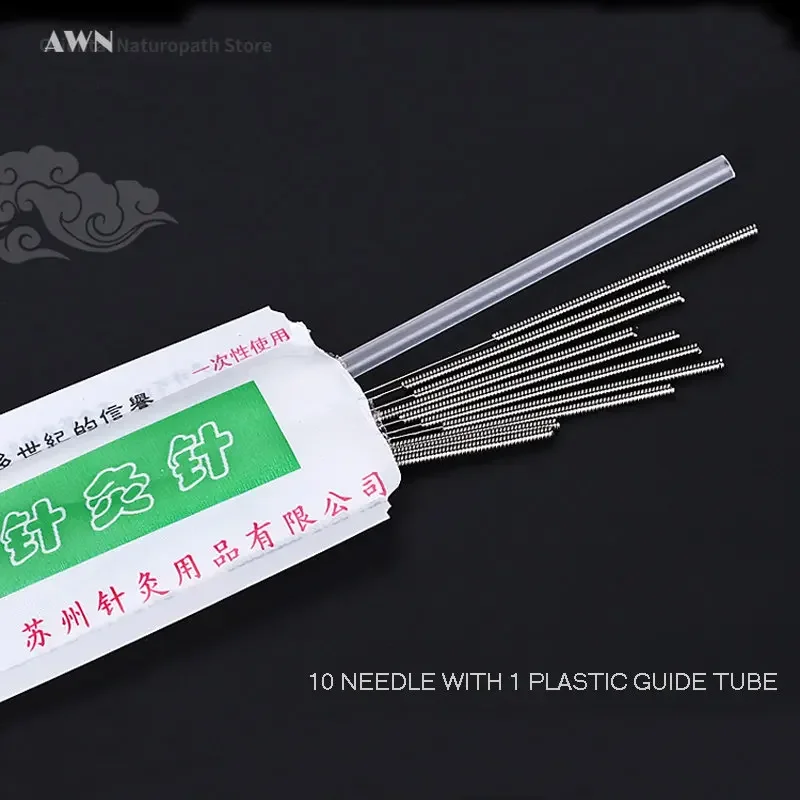 1000 Tradition Acupuncture Needle Huaqiu with Tube Beauty Body Massager Zhen Jiu Acupoint Stimulation Slim