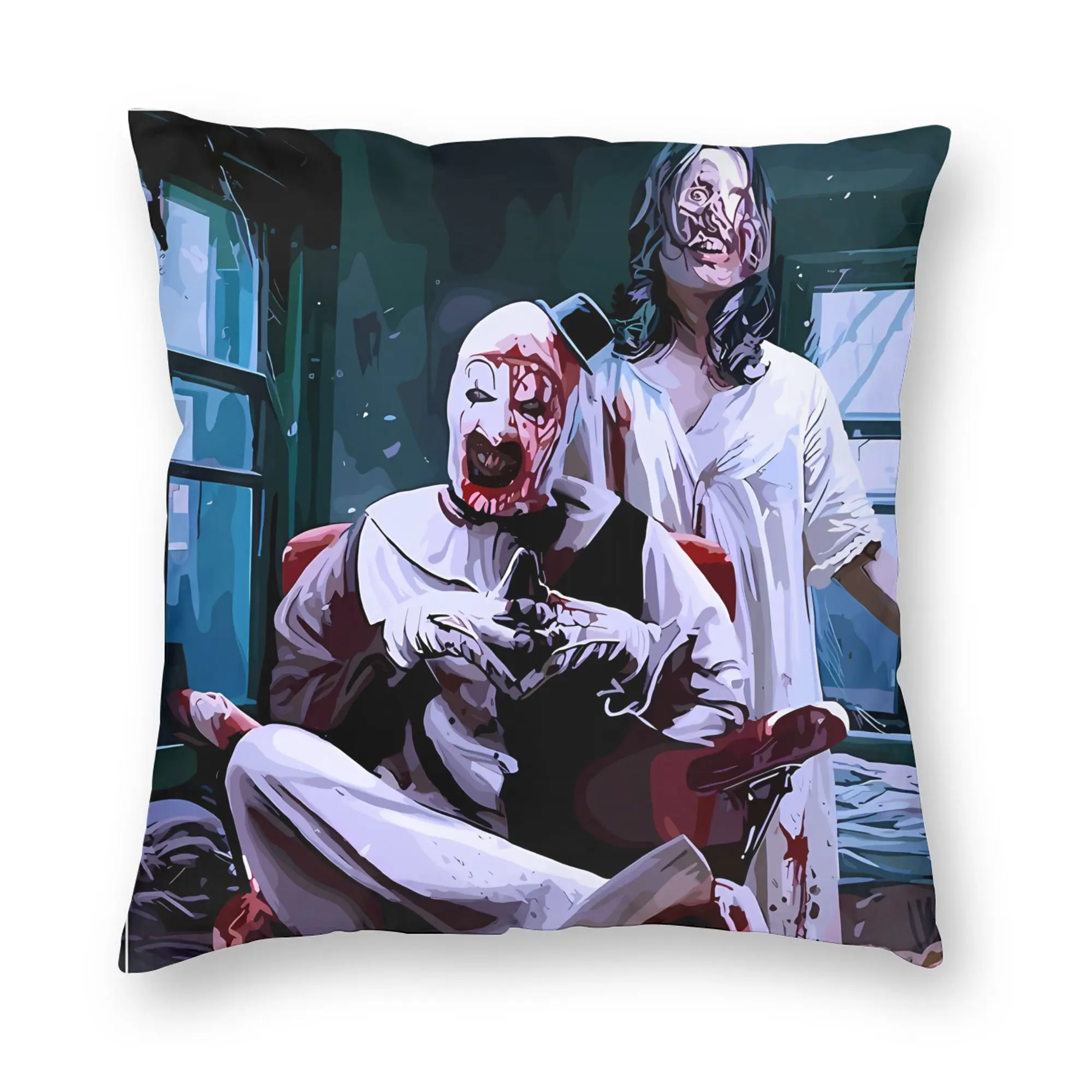 Pillow Case Terrifier Movie Print  Pillow Cover For Office Car Home Decor Funny Pillowcases