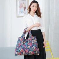 Versatile Folding Shopping Bag, Large Capacity Travel Tote Bag, Fashion Reusable Grocery Bag 4