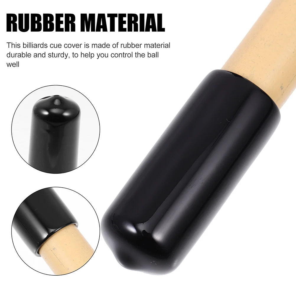 20 قطعة تجمع جديلة تلميح حماة المضادة للانزلاق المطاط يغطي ل البلياردو العظة لوازم جديلة نصائح تجمع يغطي