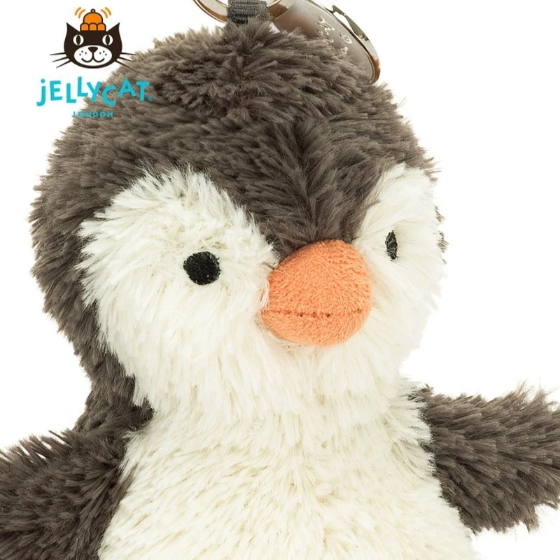 【재고 있음】100% 오리지널 JELLYCAT 영국 재미있고 귀여운 작은 펭귄 가방 펜던트 펭귄 키체인 봉제 인형 생일 크리스마스 선물