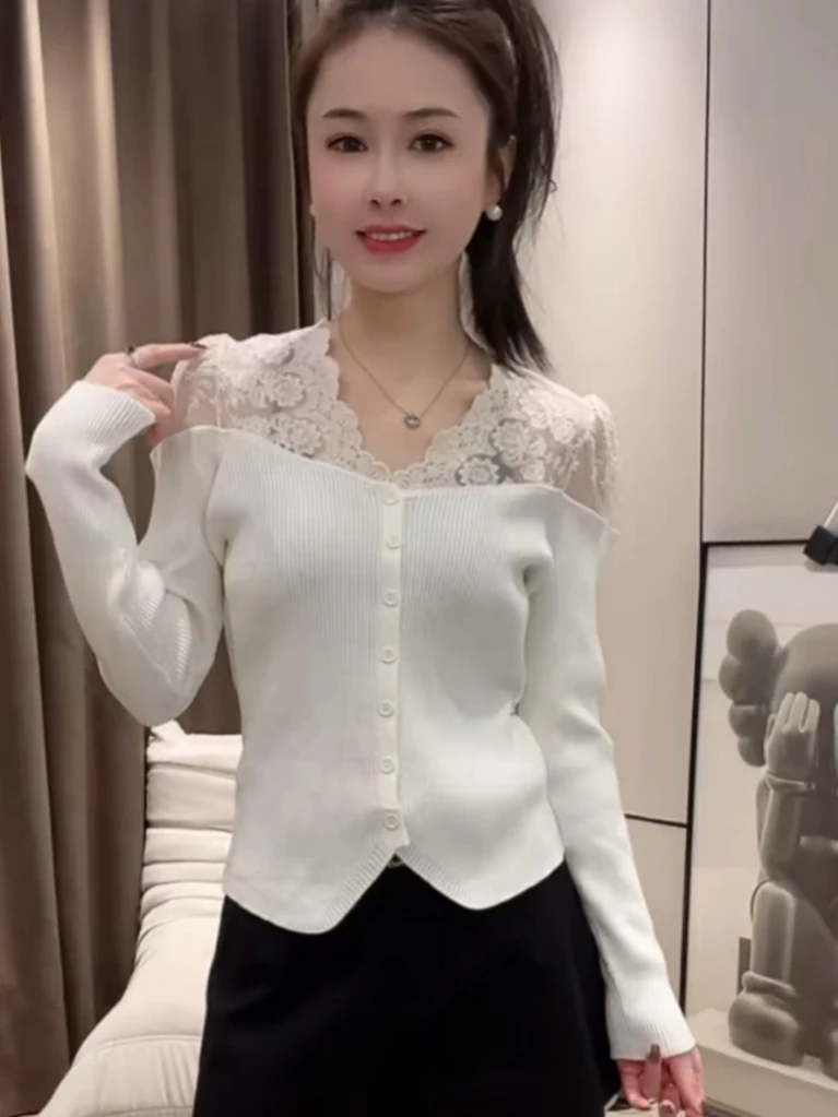 

Женская облегающая кружевная трикотажная внутренняя одежда Base irt Top Design Sensation Осень-зима Новая повседневная одежда