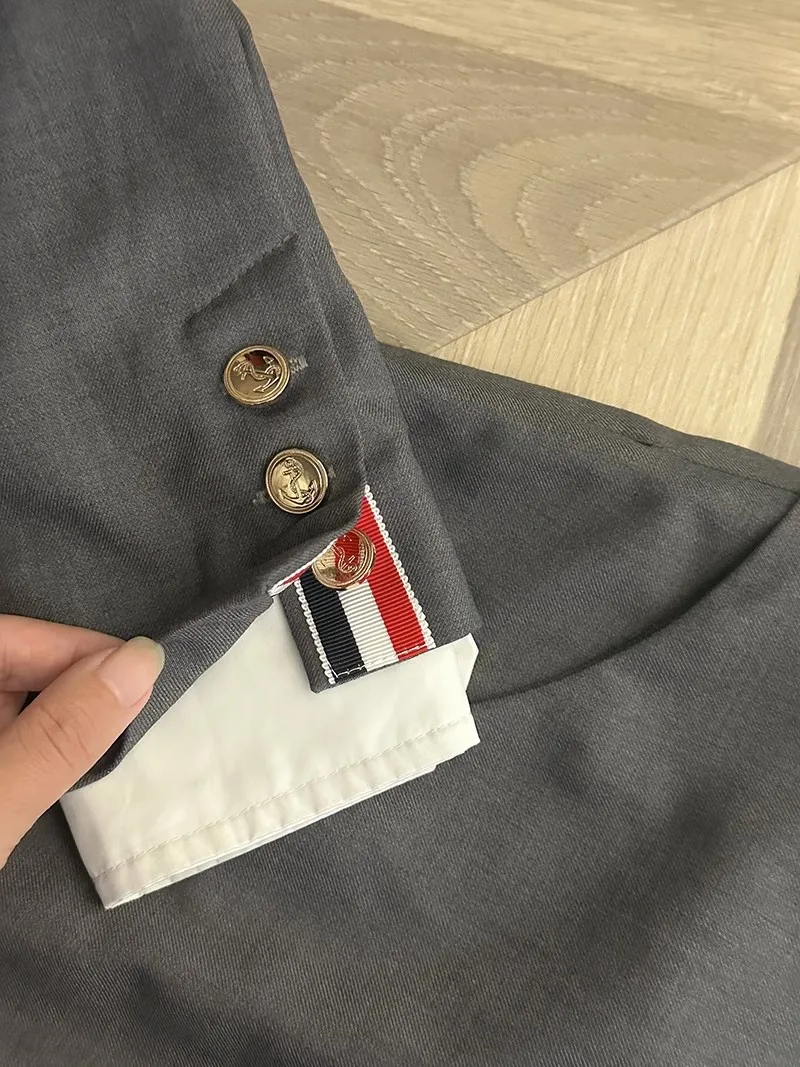 Gefälschte Zweiteilige Sets Mode Patchwork Langarm Bluse Kleider für Frauen High Street Trendy Elegante Dünne Hemden Minikleid