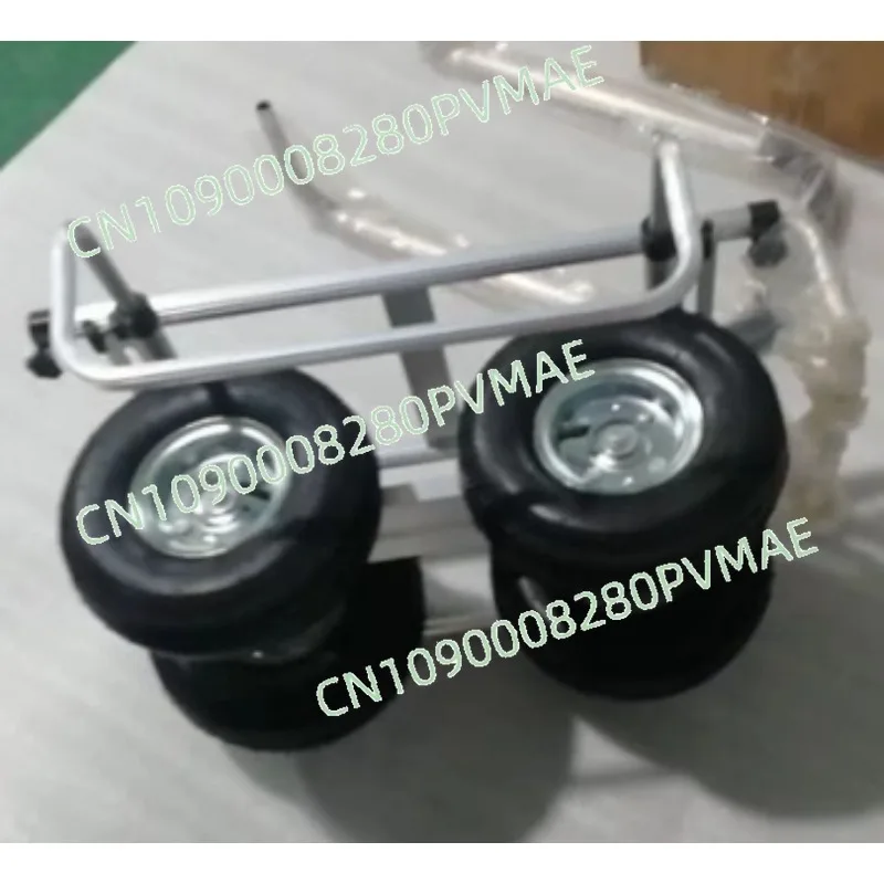 Aluminum four-wheel multi-function silent flat-panel push tool cart household handling aluminum lightweight large wheel cart