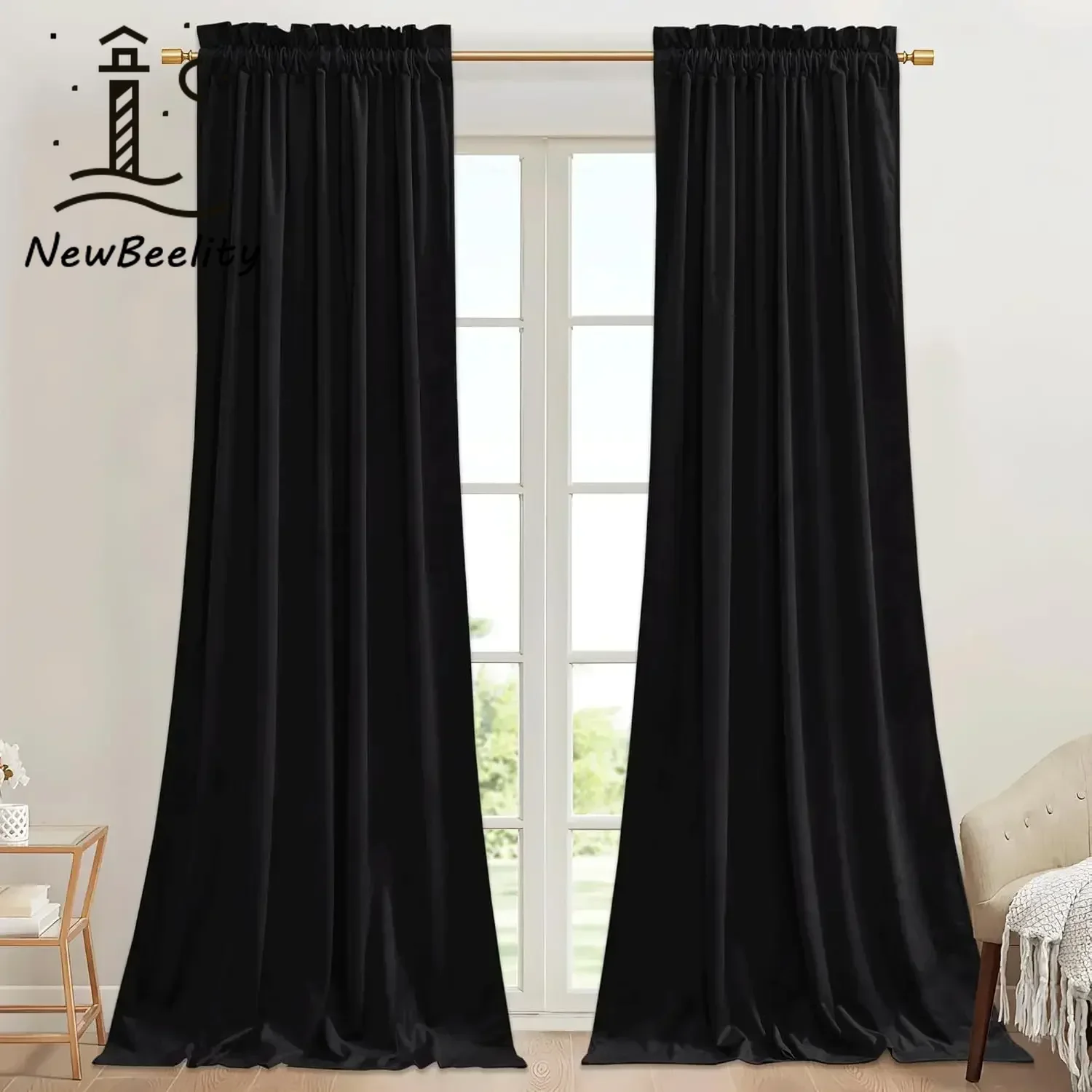 Velvet Curtains Soft and Comfortable Window Curtains for Living Room Bedroom Dining Solid Color Modem Simple Drapes Decoration