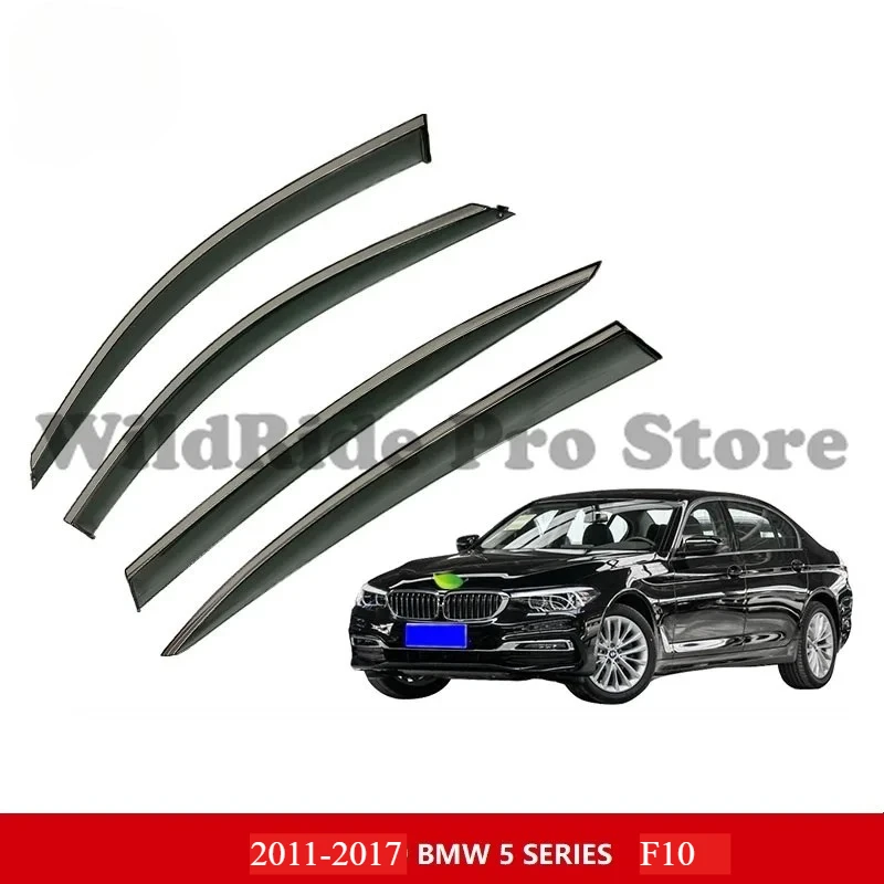 1 set For Car Window Door Visor Weather Rain Guards for BMW 5 SERIES F10 520d 528i Short Wheel 2011-2017  Vent Visor Car