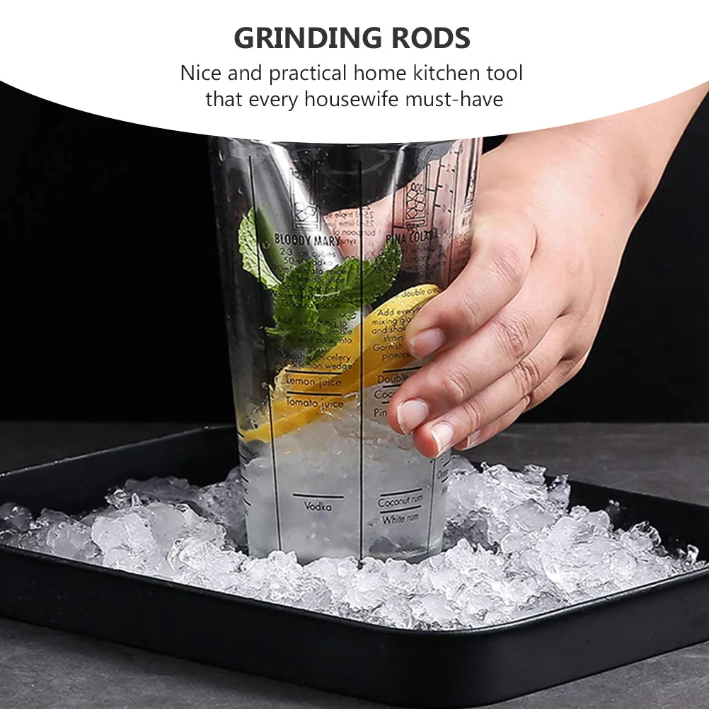 

2Pcs Stainless Steel Cocktail Muddler Mixing Spoon Home Kitchen Tool Assorted Muddler