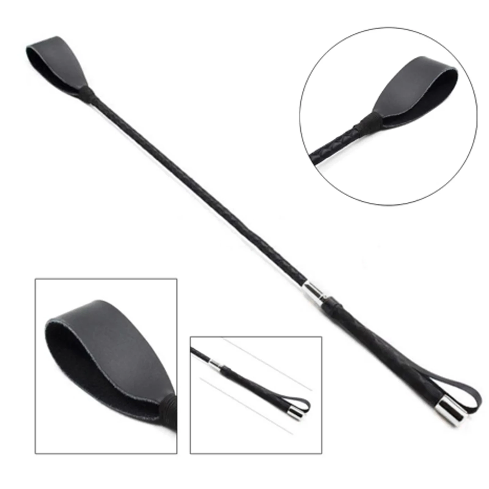 Premium Horse Riding Crop Leather Equestrianism Horse Crop with Double Slapper for Couples Equestrian Enthusiasts