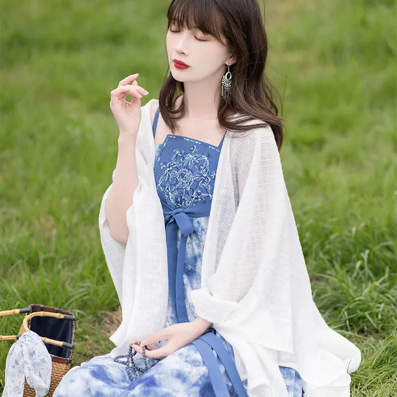 

New Chinese Style Hanfu Dress Set Girl Casual Stage Performance Daily Improved Women Elegant Hanfu Dress Set Modern Hanfu