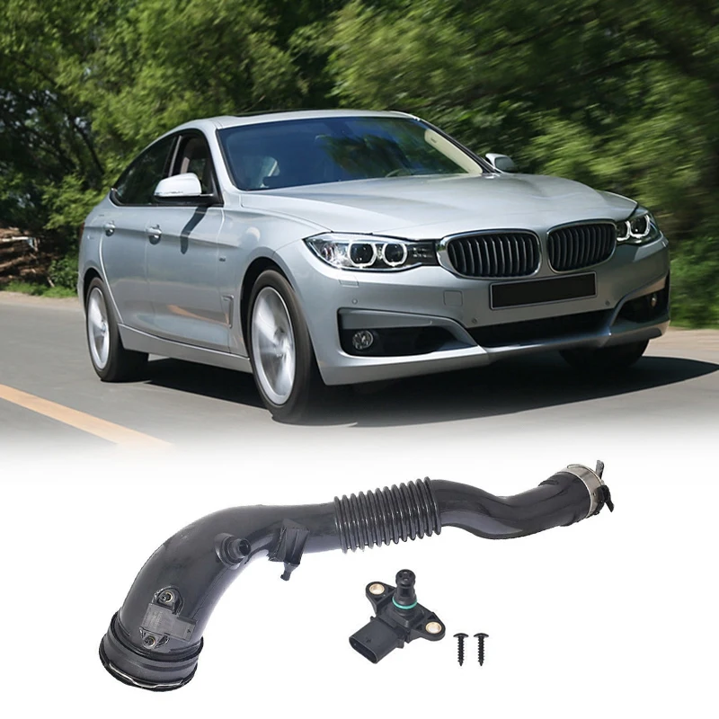 Car Intake Hose Intercooler to Throttle Housing with Sensor for-BMW F22 F25 F26 F34 13717604033 13627599042