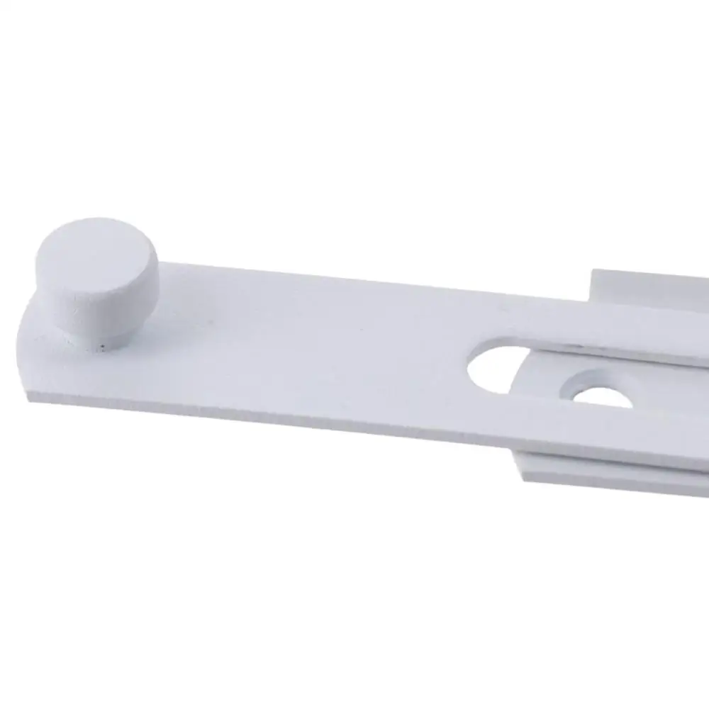 Large White Door Latch Stainless Steel 4 Inch Locking Latch Hasp Bending Lock Barn Door