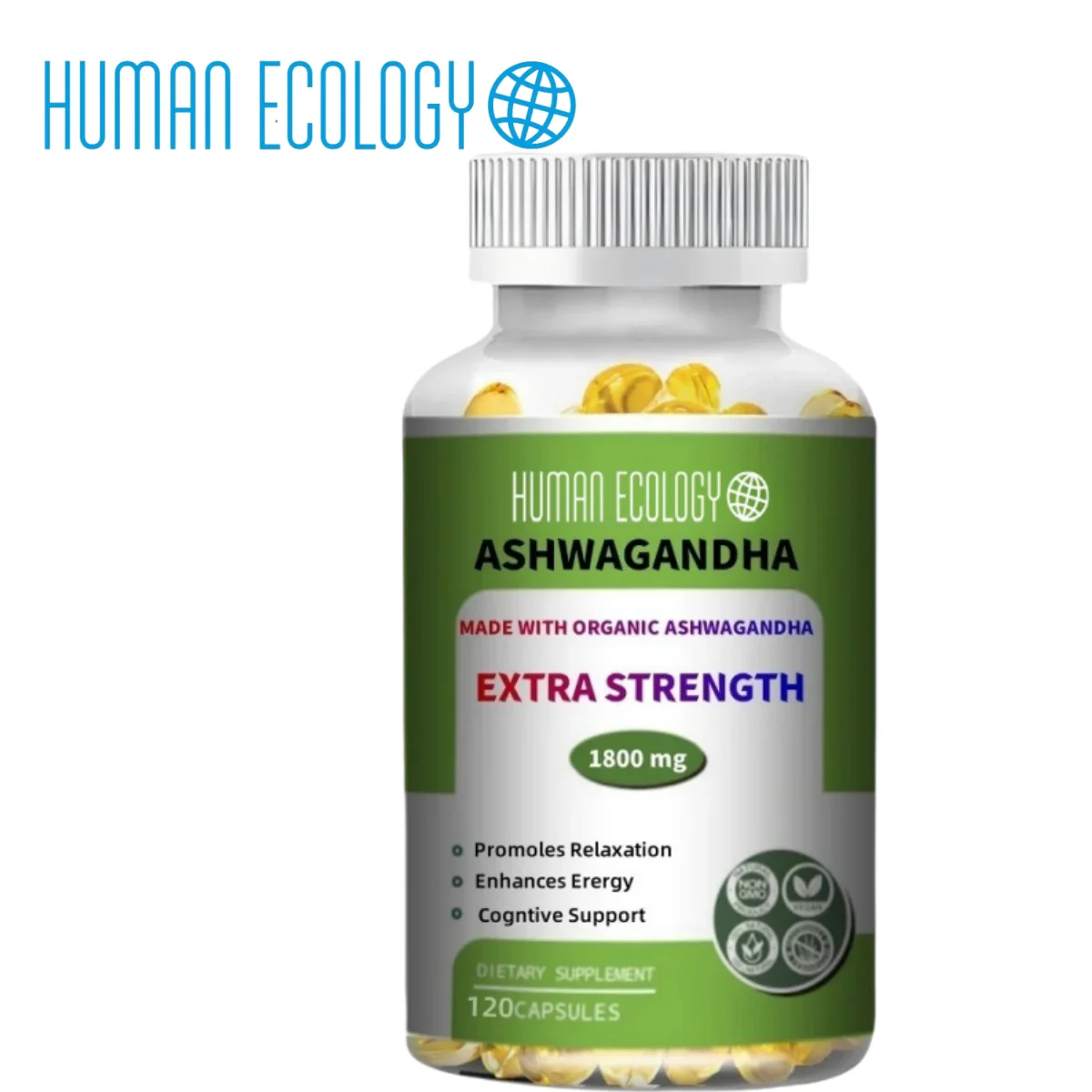 

South African Drunken Eggplant Capsules 1800 Milligrams For Pressure Support,120 Capsules (Ashwagandha)