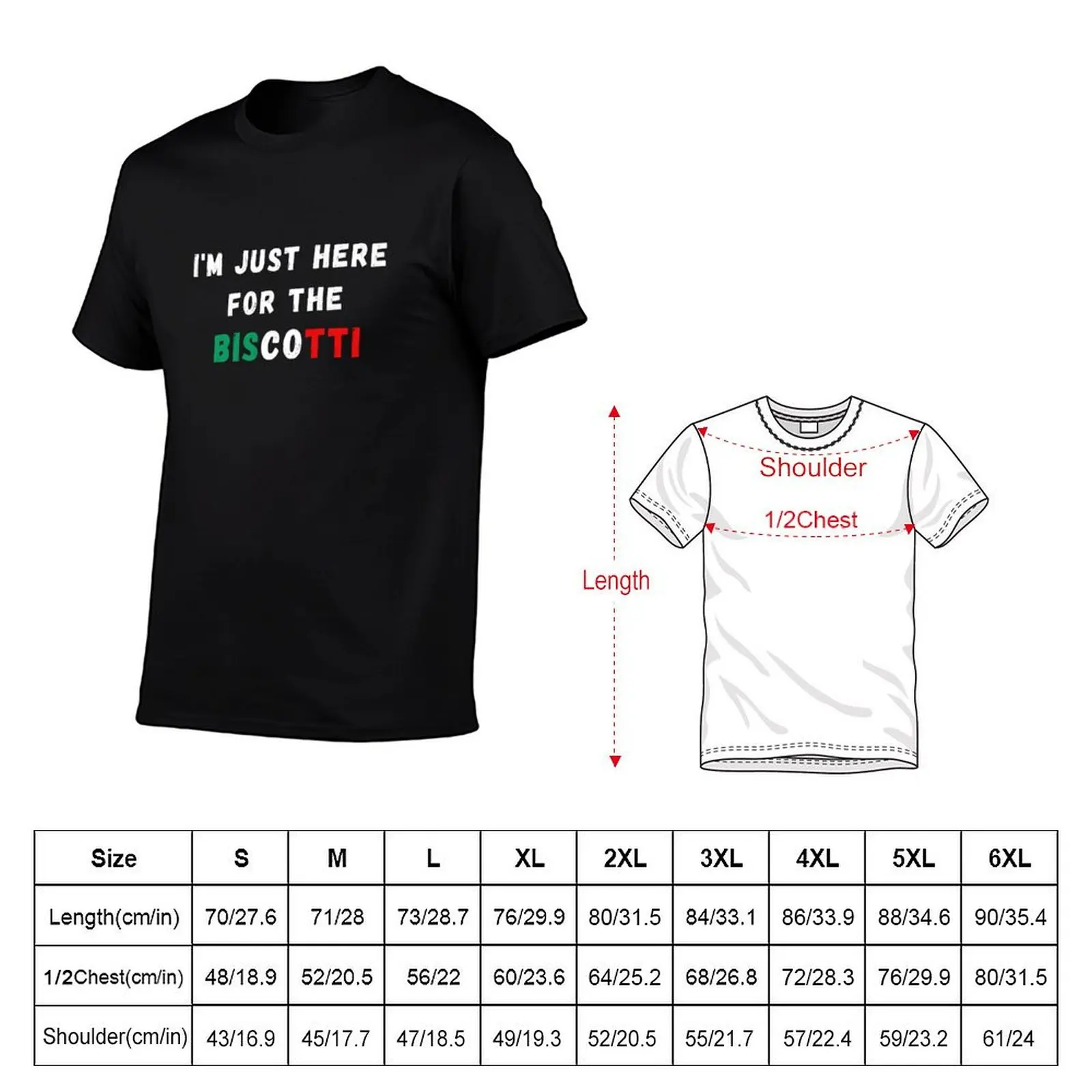 I'm Just Here For The Biscotti - Funny Italian Dessert T-Shirt Essential Solid Color T-Shirt