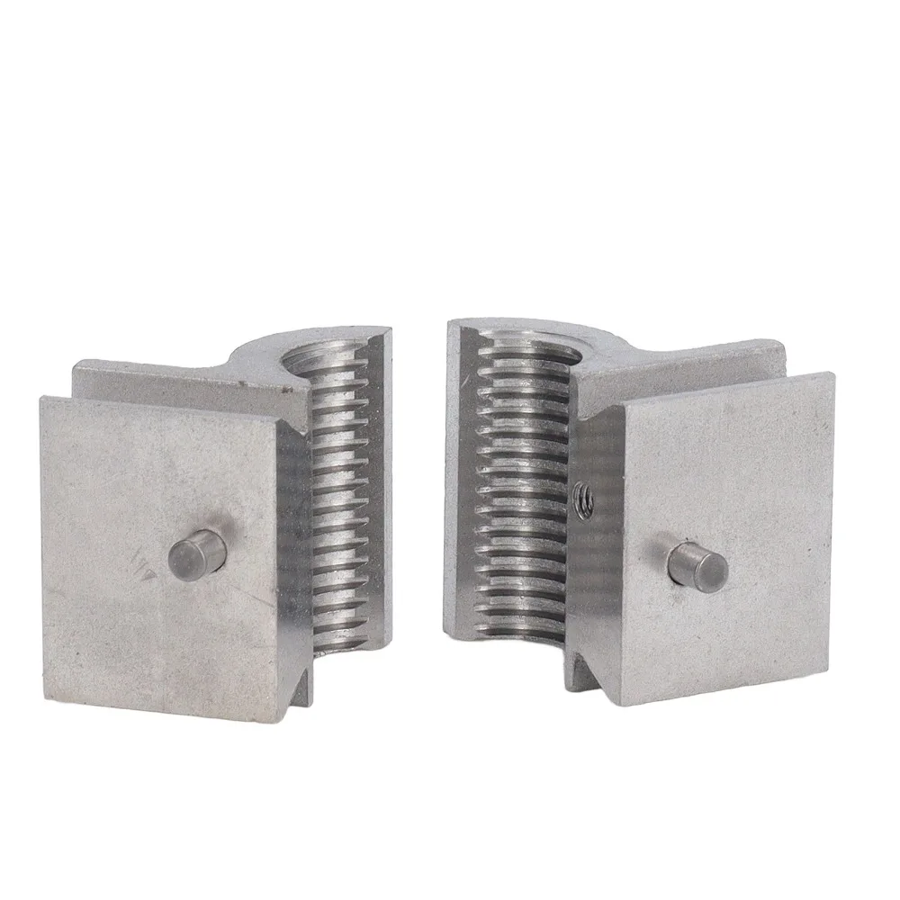 2pcs 2.0mm Pitch Lathe Metric Half Nut 16mm Diameter Powder Metallurgy Feed Screw Nut Tr16x2.0mm Thread High Precision Half Nut