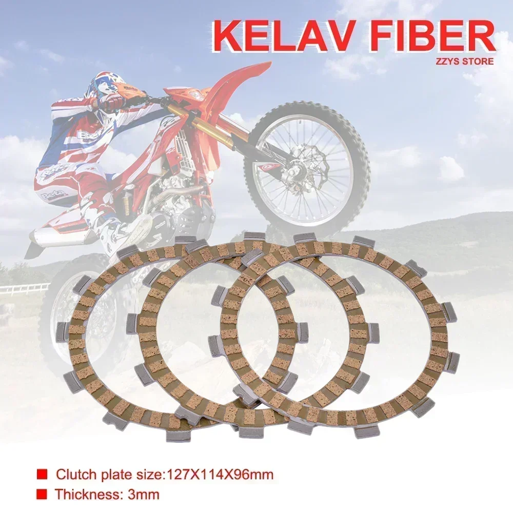 

125CC Motorcycle Accessories Kelaf Fiber Friction Clutch Plate For SUZUKI GP125 GP 125 78-81 TS250X SJ11B 84-87 TS250 TS 250 X