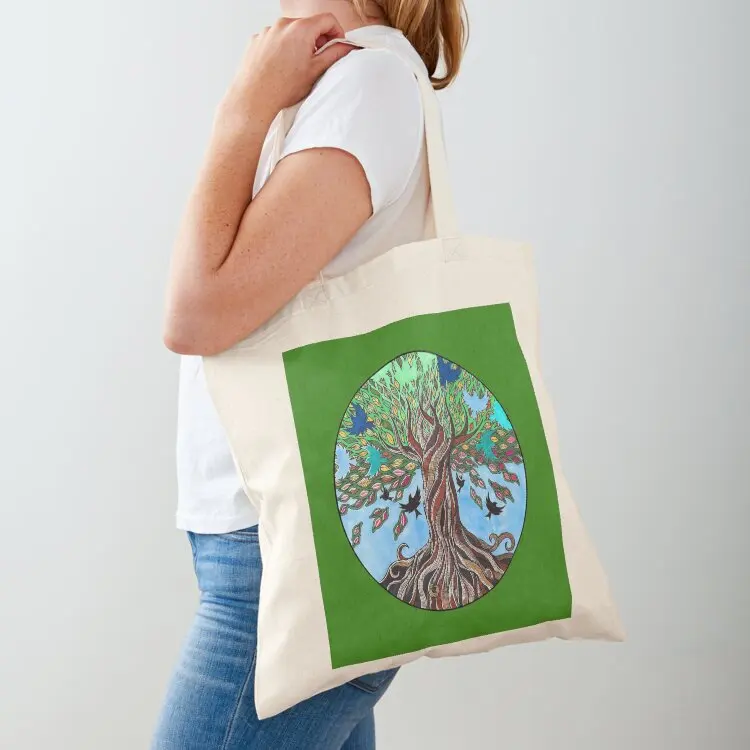 

Tree of Life Tote Bag Women's shopping bag shopping bag logo reusable grocery bags handbag