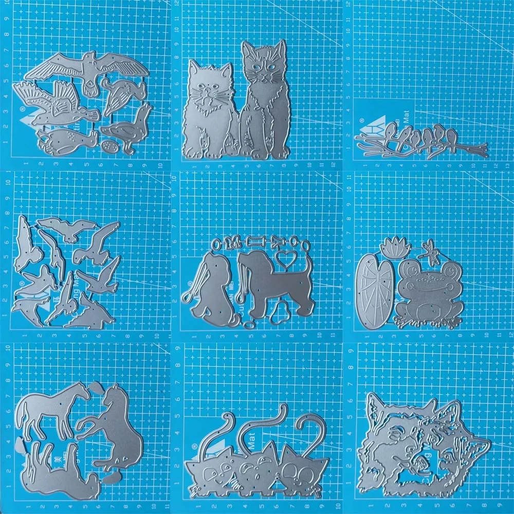 cat dog animal Seagull wolf Metal Dies for Crafts Cutting Templates New Scrapbooking Tool Paper Embossed Album Decoration Molds