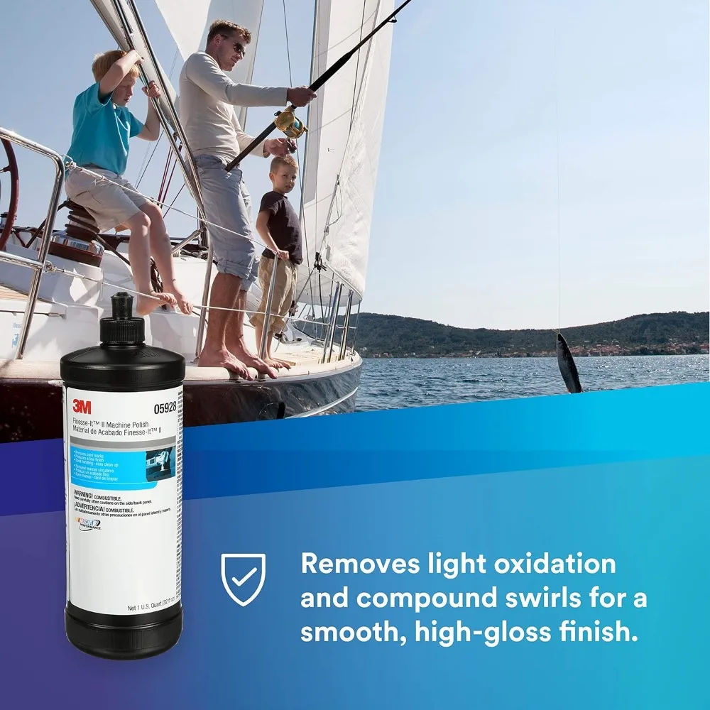 3M 피네스 II 폴리싱 머신, 05928, 1쿼트(32액량 온스/946밀리리터)
