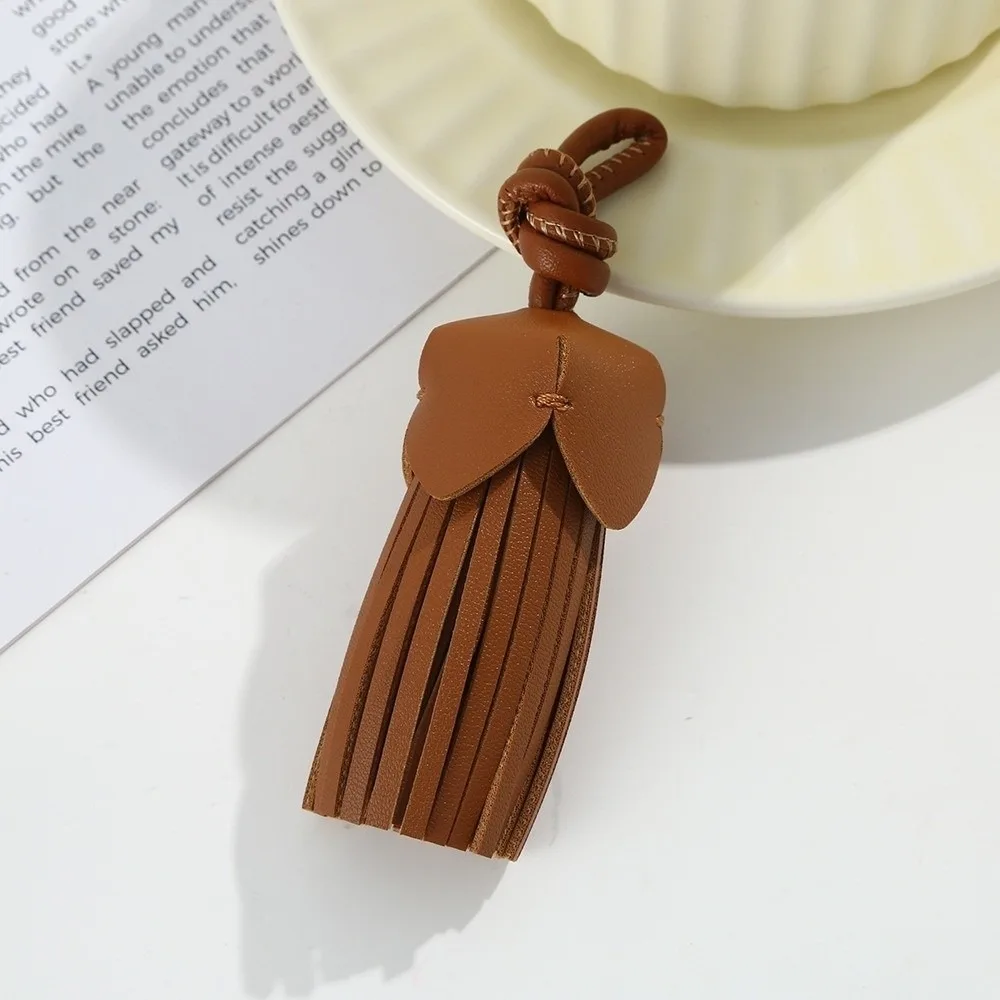 Faux Leather Leather Tassel Pendant Tassel Design Multi-Purpose Use Keychain Accessory Handmade Craft Lightweight