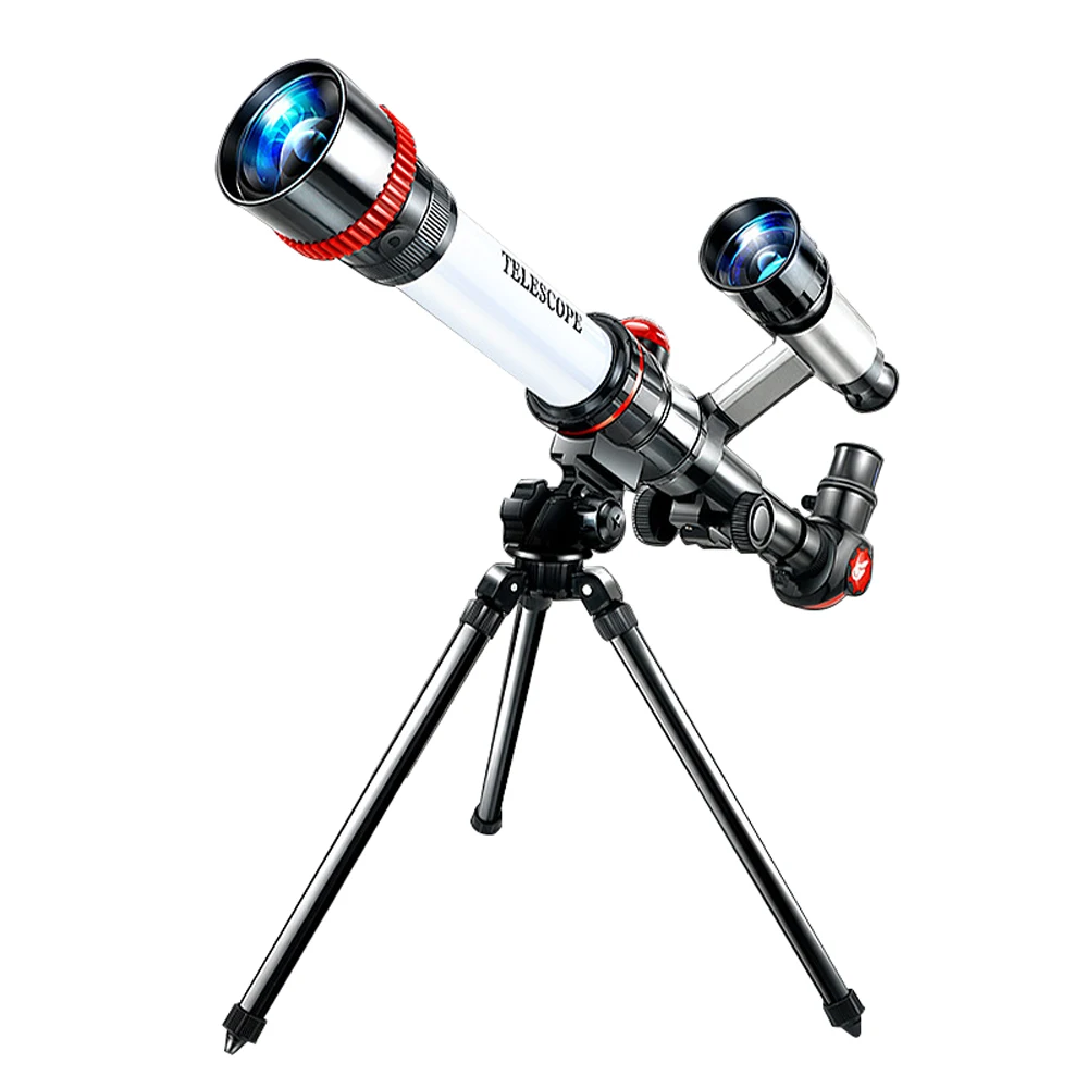 Outdoor Telescope High Clear Astronomical Refracting Telescope Science Teaching Toy w 20X 30X 40X Magnification Eyepieces Tripod