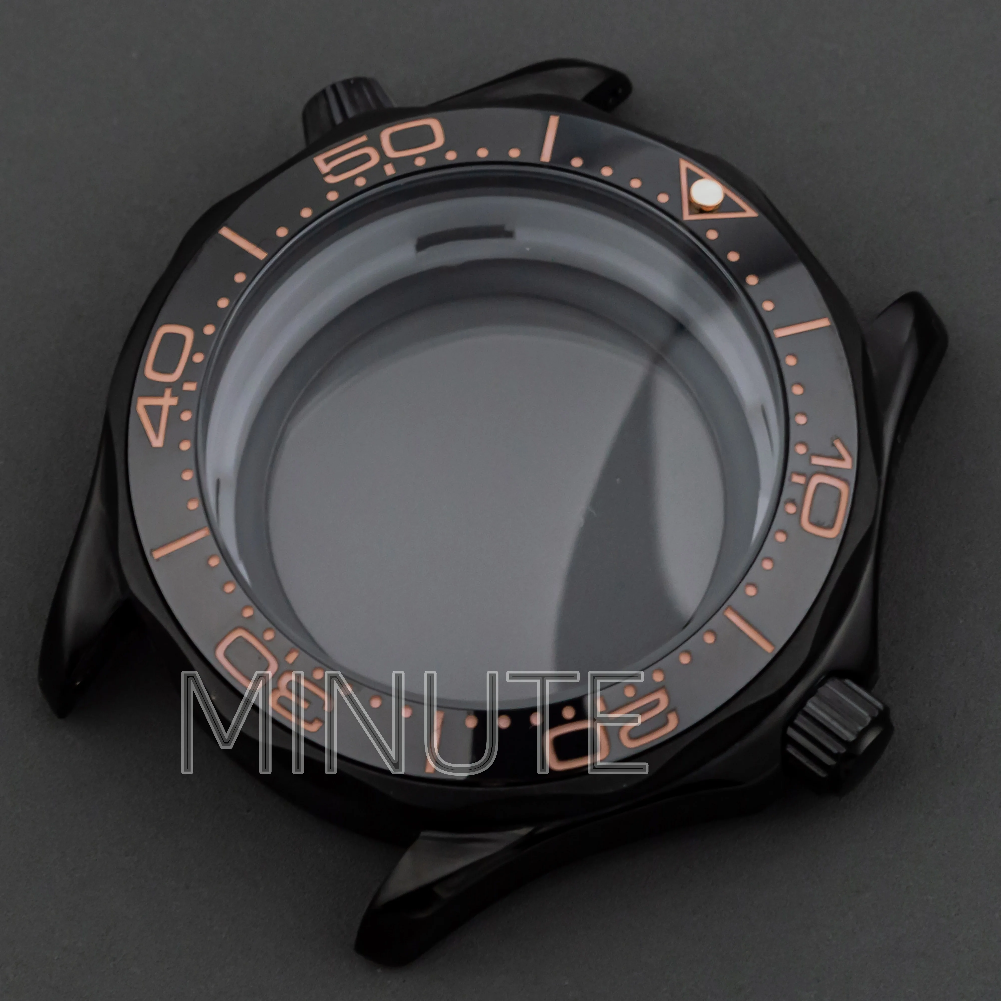 NH35 Case 10bar Waterproof 316L Steel 41mm Watch Case for Seamaster 300 Watch Parts Case+Bezel fit NH35/36 Mechanical Movement