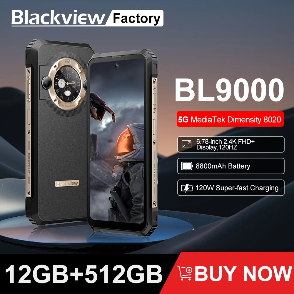 Blackview BL9000 5G Rugged Machine 6.78