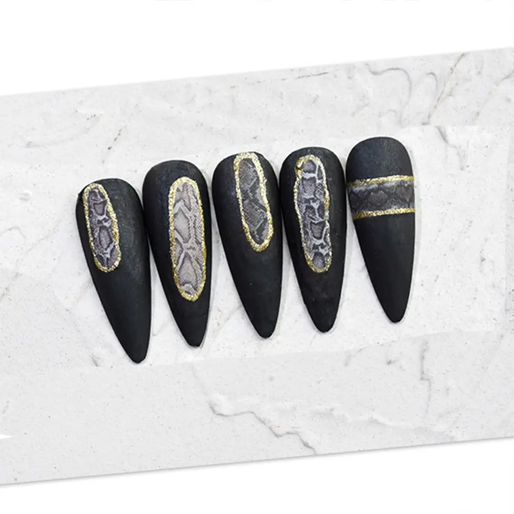 Lion Manicure Animal Stickers DIY Nail Materials Leopard Nail Sticker Nail Art Decoration 3D Nail Stickers Adhesive Decals