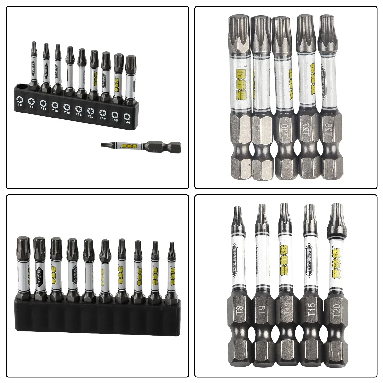 Practical High Quality Screwdriver Bit Set 50mm Long Assortment Hand Tools The Cross With Bit Holder Heavy Duty