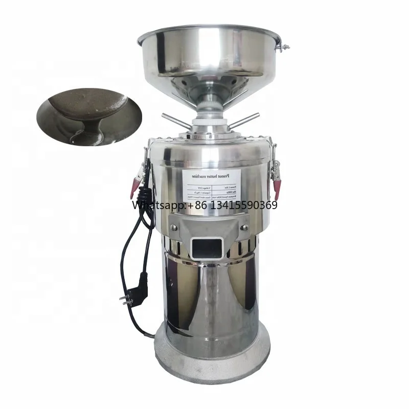 Zuverlässiges Produkt 2800 U/h 15 kg/h Erdnussbutter-Kolloidmühle Maschine Sesampaste Schleifmaschine Mühle