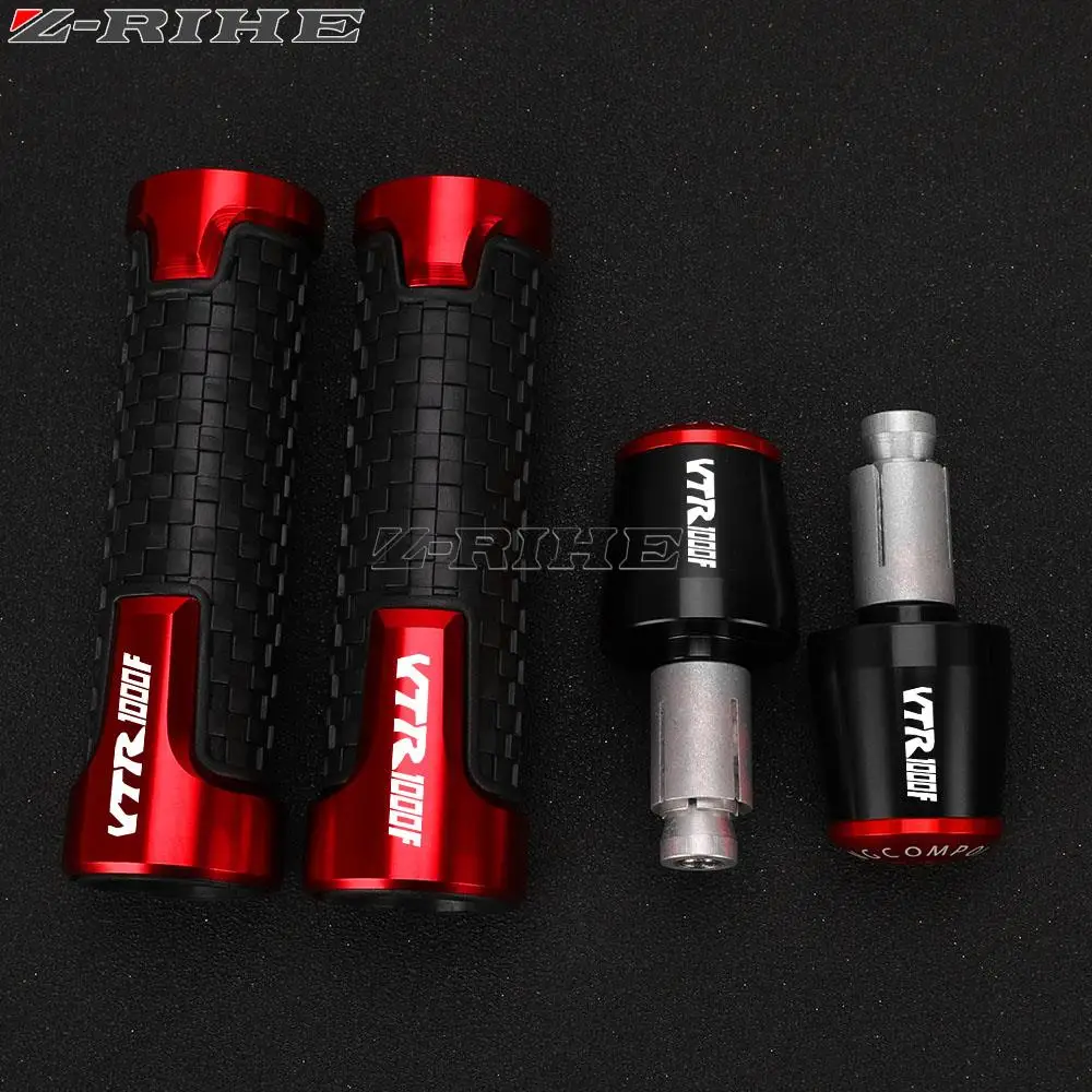 

7/8"22MM Motorcycle Accessories Handlebar Grips Handle Bar Cap End Plugs For Honda VTR1000F FIRESTORM VTR 1000F 1000 F 1998-2007