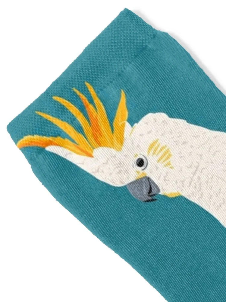 Citron Crested Cockatoo Portrait Socks