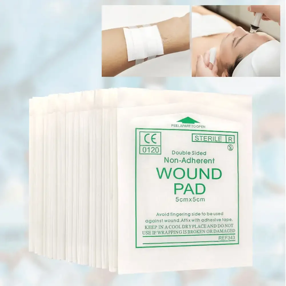 50/100 Stück Sterile Medizinische Mullbinden, Blutstillende Wundauflage, Sterile Medizinische Mullpads, Wundversorgungsmaterial