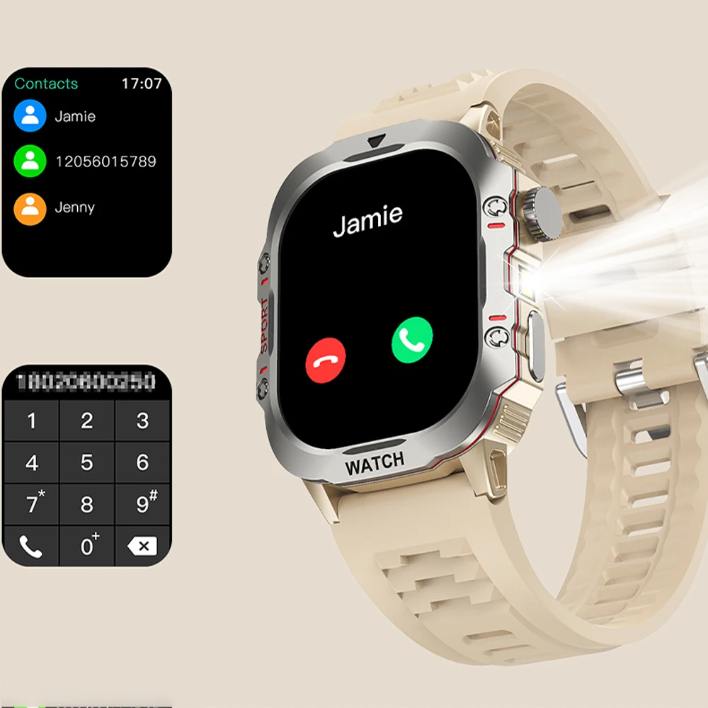 

2025 New LED Men Smart Watch HD Touch Screen Bluetooth Call Smartwatch Multi sport Mode Health Monitoring Waterproof Smart Watch